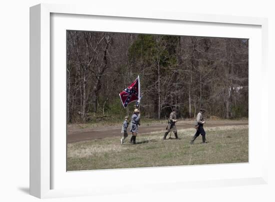 Reenactment Of Civil War Siege-Carol Highsmith-Framed Art Print