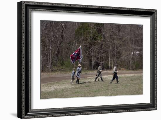 Reenactment Of Civil War Siege-Carol Highsmith-Framed Art Print