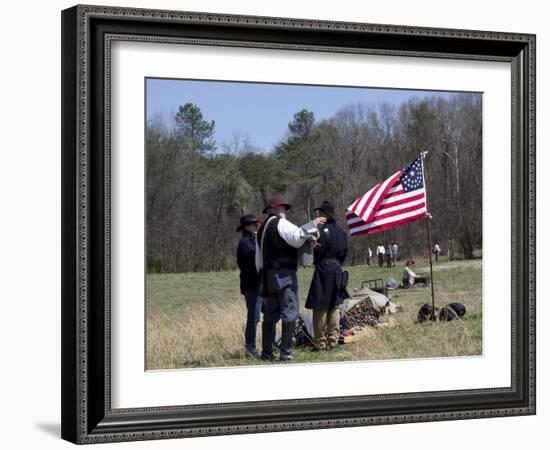 Reenactment Of Civil War Siege-Carol Highsmith-Framed Art Print