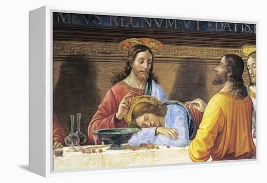 Refectory of Convent of San Marco, Jesus and St John, Detail from Last Supper, 1485-Domenico Ghirlandaio-Framed Premier Image Canvas