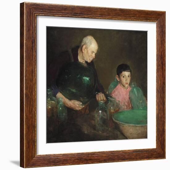 Refining Oil, C.1910 (Oil on Canvas)-Charles Webster Hawthorne-Framed Giclee Print