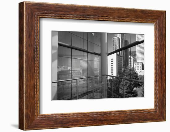 Reflected Cityscape-Christian Peacock-Framed Art Print