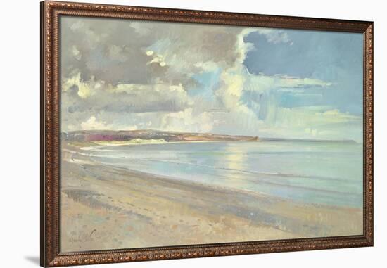 Reflected Clouds, Oxwich Beach, 2001-Timothy Easton-Framed Premium Giclee Print