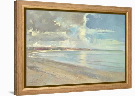 Reflected Clouds, Oxwich Beach, 2001-Timothy Easton-Framed Premier Image Canvas