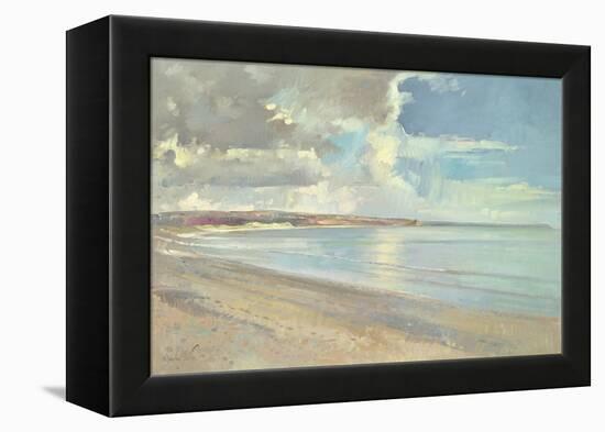 Reflected Clouds, Oxwich Beach, 2001-Timothy Easton-Framed Premier Image Canvas