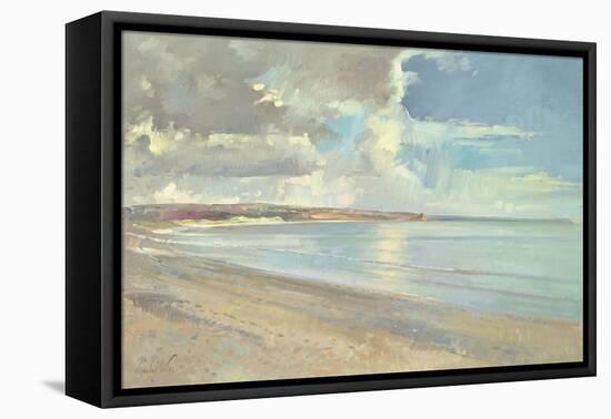 Reflected Clouds, Oxwich Beach, 2001-Timothy Easton-Framed Premier Image Canvas