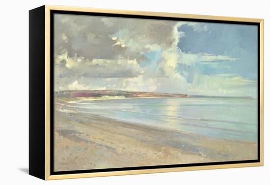 Reflected Clouds, Oxwich Beach, 2001-Timothy Easton-Framed Premier Image Canvas