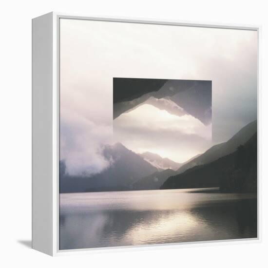 Reflected Landscape II-Laura Marshall-Framed Stretched Canvas