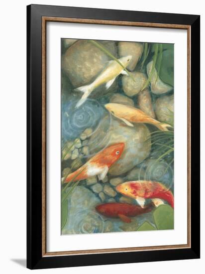 Reflecting Koi I-Megan Meagher-Framed Premium Giclee Print