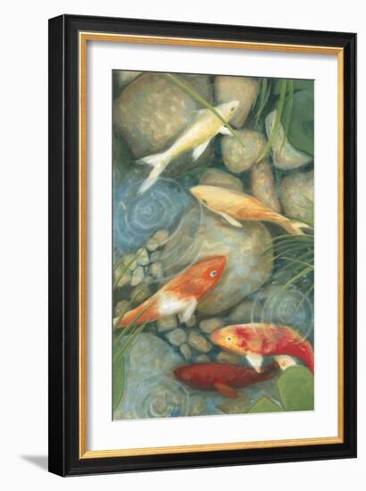 Reflecting Koi I-Megan Meagher-Framed Premium Giclee Print