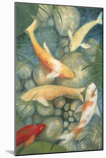 Reflecting Koi II-Megan Meagher-Mounted Art Print