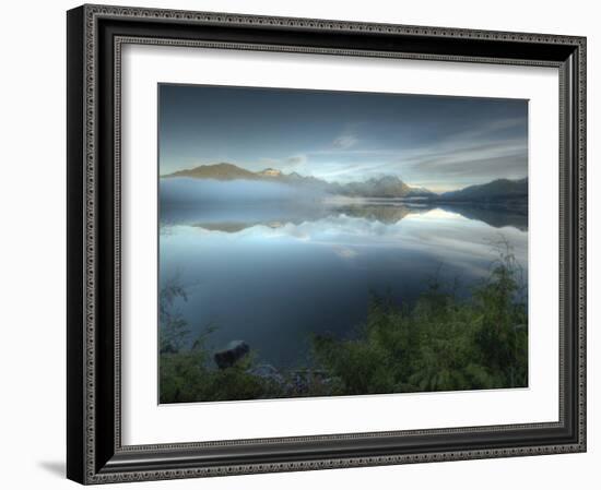 Reflection at Kennedy Lake Near the West Coast of Vancouver Island-Kyle Hammons-Framed Photographic Print
