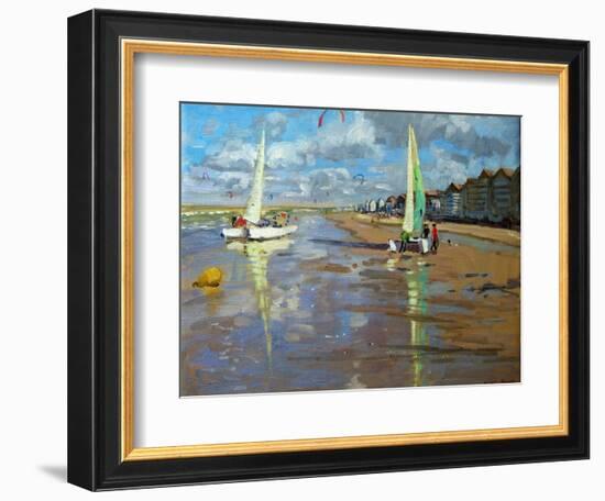 Reflection, Bray Dunes, France-Andrew Macara-Framed Giclee Print