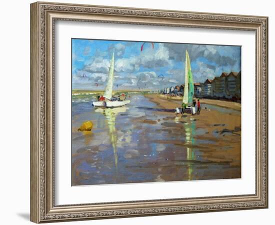 Reflection, Bray Dunes, France-Andrew Macara-Framed Giclee Print