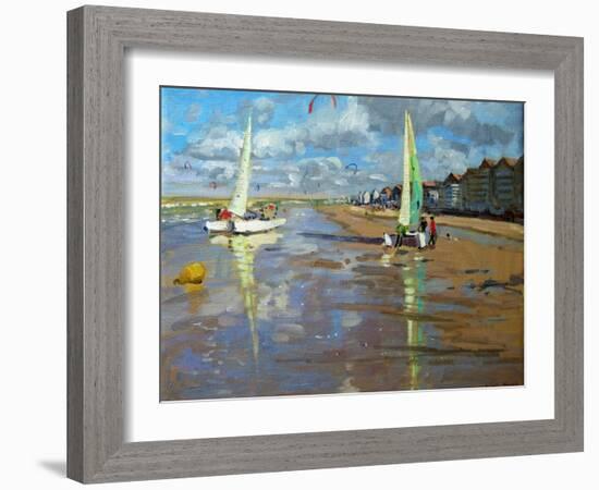 Reflection, Bray Dunes, France-Andrew Macara-Framed Giclee Print