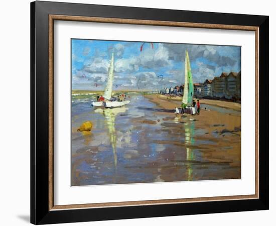 Reflection, Bray Dunes, France-Andrew Macara-Framed Giclee Print