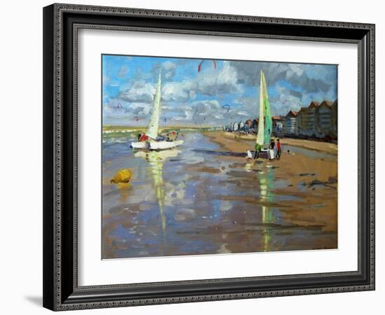 Reflection, Bray Dunes, France-Andrew Macara-Framed Giclee Print