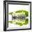 Reflection for Zen Stones and Orchid ,Green Leaf-Apollofoto-Framed Photographic Print