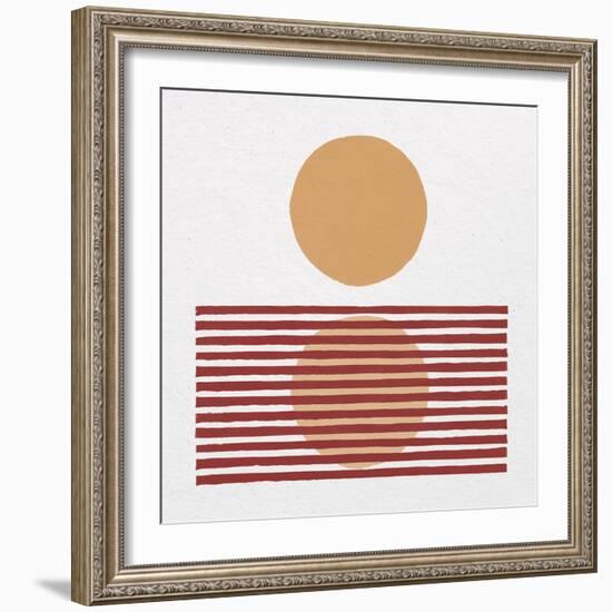 Reflection I Yellow Red-Moira Hershey-Framed Art Print