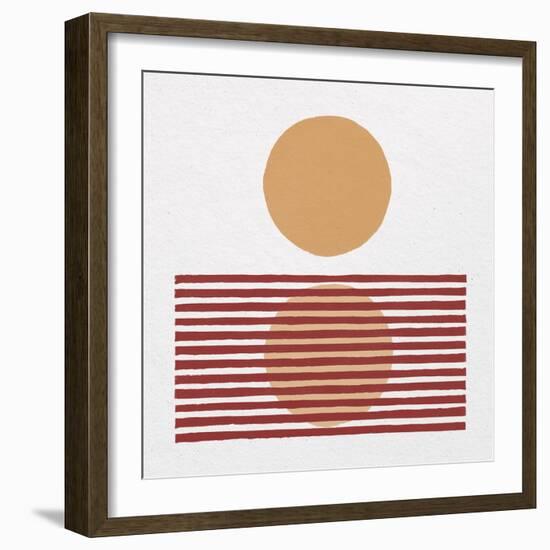 Reflection I Yellow Red-Moira Hershey-Framed Art Print