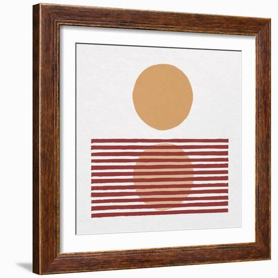 Reflection I Yellow Red-Moira Hershey-Framed Art Print