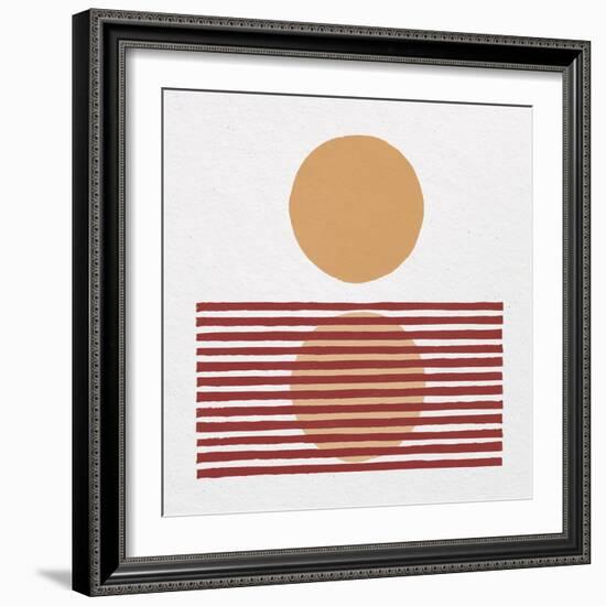 Reflection I Yellow Red-Moira Hershey-Framed Art Print