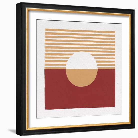 Reflection III Red Yellow-Moira Hershey-Framed Art Print