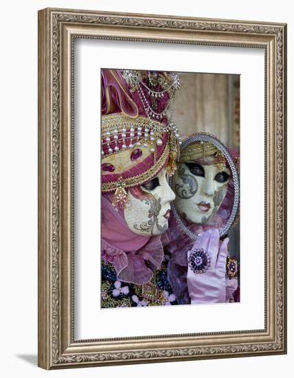 Reflection in Mirror Venice at Carnival Time, Italy-Darrell Gulin-Framed Photographic Print