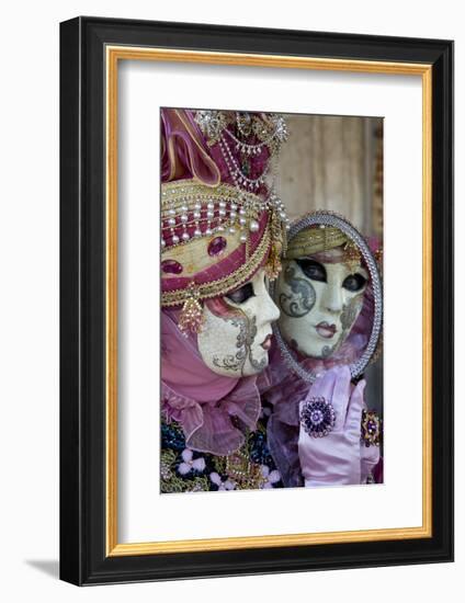 Reflection in Mirror Venice at Carnival Time, Italy-Darrell Gulin-Framed Photographic Print