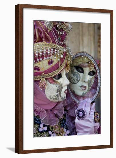 Reflection in Mirror Venice at Carnival Time, Italy-Darrell Gulin-Framed Photographic Print