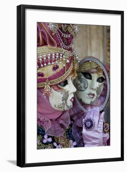Reflection in Mirror Venice at Carnival Time, Italy-Darrell Gulin-Framed Photographic Print