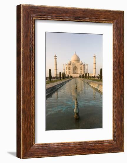 Reflection in Water. Taj Mahal at Sunset. Agra. India-Tom Norring-Framed Photographic Print