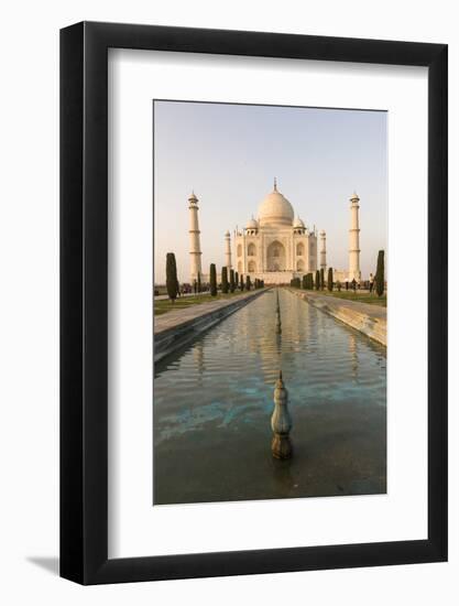 Reflection in Water. Taj Mahal at Sunset. Agra. India-Tom Norring-Framed Photographic Print