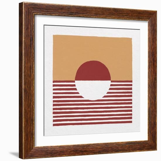 Reflection IV Red Yellow-Moira Hershey-Framed Art Print