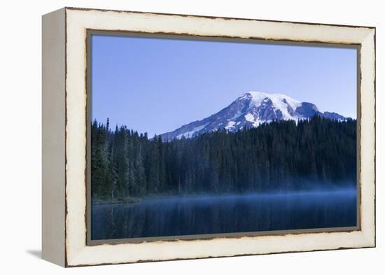 Reflection Lake, Mt. Rainier National Park, WA-Justin Bailie-Framed Premier Image Canvas