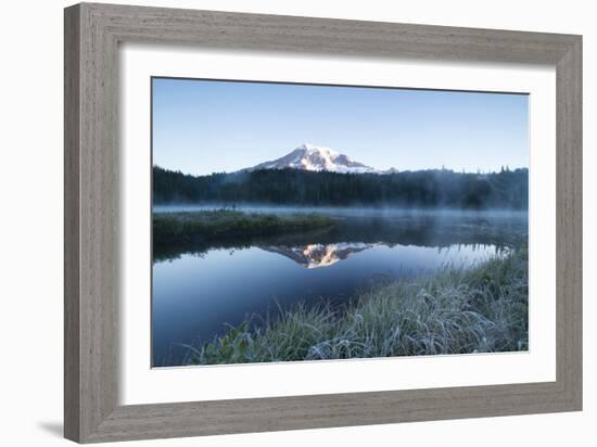 Reflection Lake. Mt. Rainier National Park, WA-Justin Bailie-Framed Photographic Print