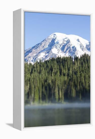 Reflection Lake. Mt. Rainier National Park, WA-Justin Bailie-Framed Premier Image Canvas