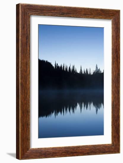 Reflection Lake. Mt. Rainier National Park, WA-Justin Bailie-Framed Photographic Print