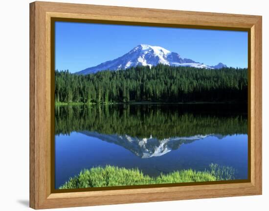 Reflection Lake, Mt. Rainier National Park, Washington, USA-Rob Tilley-Framed Premier Image Canvas