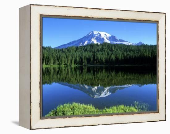 Reflection Lake, Mt. Rainier National Park, Washington, USA-Rob Tilley-Framed Premier Image Canvas