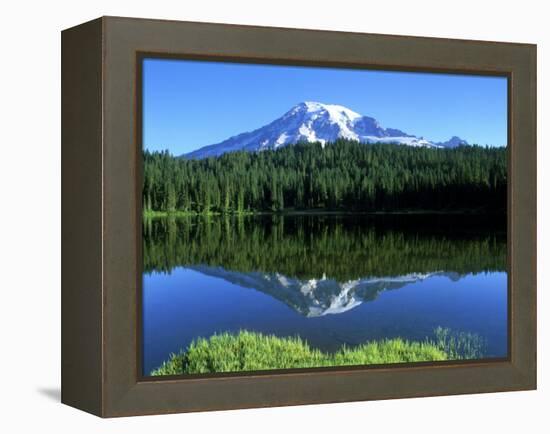 Reflection Lake, Mt. Rainier National Park, Washington, USA-Rob Tilley-Framed Premier Image Canvas