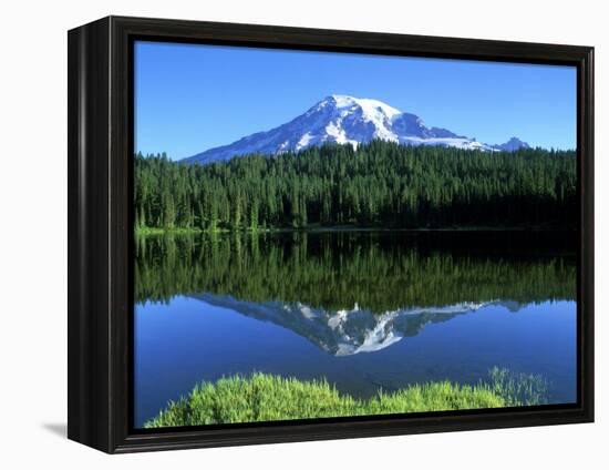 Reflection Lake, Mt. Rainier National Park, Washington, USA-Rob Tilley-Framed Premier Image Canvas