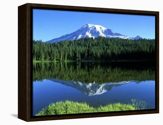 Reflection Lake, Mt. Rainier National Park, Washington, USA-Rob Tilley-Framed Premier Image Canvas