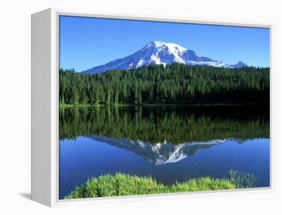 Reflection Lake, Mt. Rainier National Park, Washington, USA-Rob Tilley-Framed Premier Image Canvas