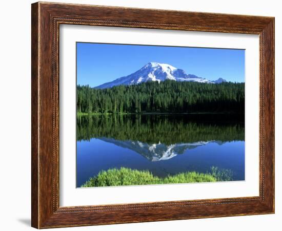 Reflection Lake, Mt. Rainier National Park, Washington, USA-Rob Tilley-Framed Photographic Print