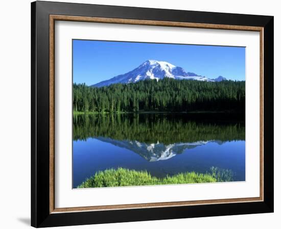 Reflection Lake, Mt. Rainier National Park, Washington, USA-Rob Tilley-Framed Photographic Print