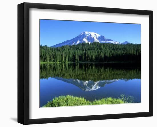 Reflection Lake, Mt. Rainier National Park, Washington, USA-Rob Tilley-Framed Photographic Print