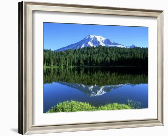 Reflection Lake, Mt. Rainier National Park, Washington, USA-Rob Tilley-Framed Photographic Print