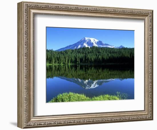 Reflection Lake, Mt. Rainier National Park, Washington, USA-Rob Tilley-Framed Photographic Print