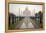 Reflection of a Mausoleum in Water, Taj Mahal, Agra, Uttar Pradesh, India-null-Framed Stretched Canvas